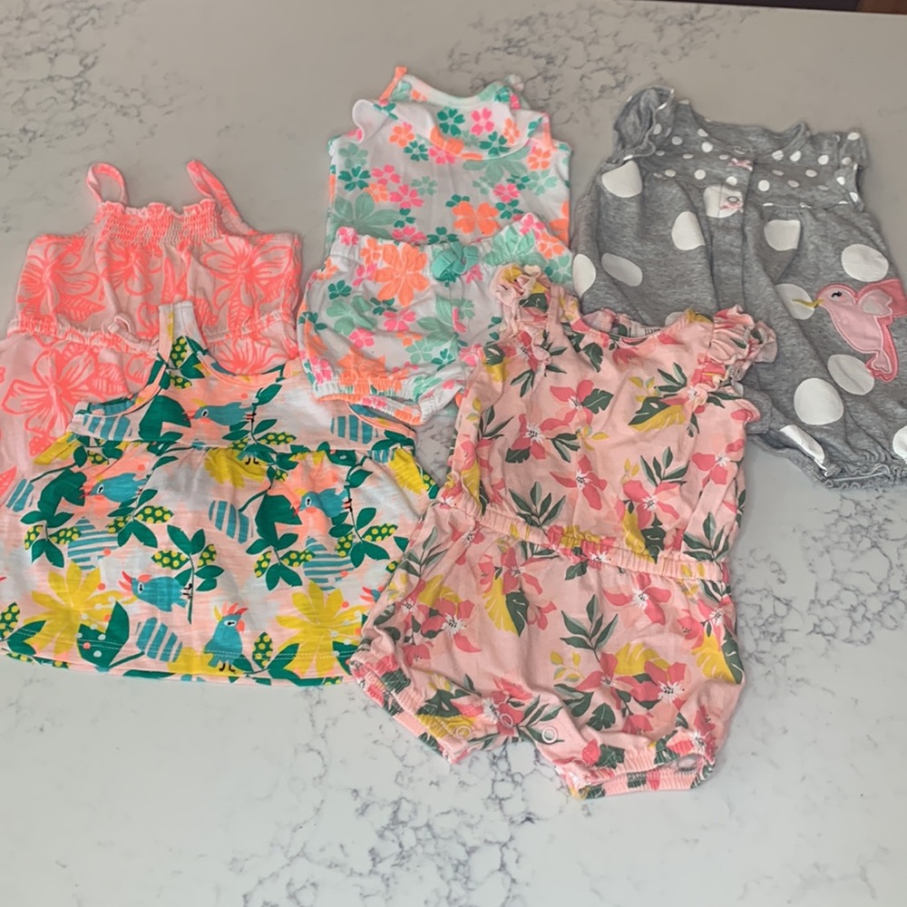 BUNDLE 3 Month Girls Summer EUC Carters